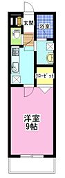 ピアチェーレ医大東 1Kの間取図画像