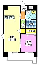 間取図画像 1LDK