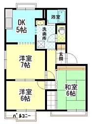 グレースメゾン 3DKの間取図画像