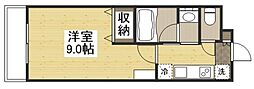 S-1大元駅前 1Kの間取図画像