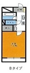 ベンハウス今 1Kの間取図画像