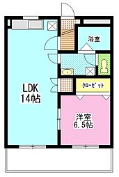 Entopia今 1LDKの間取図画像