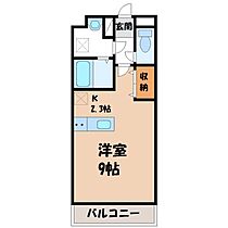 ルーナシティ  ｜ 栃木県宇都宮市雀の宮6丁目（賃貸マンション1K・1階・31.51㎡） その2