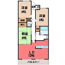 ハイツマロニエ今泉  ｜ 栃木県宇都宮市今泉町（賃貸マンション3LDK・3階・77.88㎡） その1