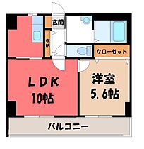 コンフォート・アーバン  ｜ 栃木県宇都宮市西2丁目（賃貸マンション1LDK・5階・36.99㎡） その2