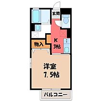 雅美コーポ  ｜ 栃木県宇都宮市下栗町（賃貸アパート1K・1階・26.71㎡） その2