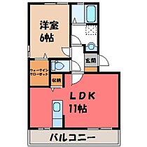 サニークレスト  ｜ 栃木県宇都宮市今宮2丁目（賃貸アパート1LDK・3階・42.97㎡） その2