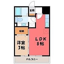 ルミエールヤナセ B  ｜ 栃木県宇都宮市簗瀬町（賃貸アパート1LDK・2階・29.25㎡） その2