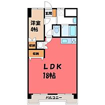 赤羽ハイツ  ｜ 栃木県宇都宮市栄町（賃貸マンション1LDK・14階・51.30㎡） その2