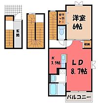 カーサプラシード II  ｜ 栃木県下都賀郡壬生町大字安塚（賃貸アパート1LDK・3階・41.30㎡） その2