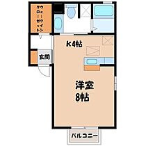 アムール  ｜ 栃木県宇都宮市末広1丁目（賃貸アパート1R・2階・32.09㎡） その2