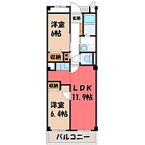 ヴィラ・ディア  ｜ 栃木県鹿沼市西茂呂4丁目（賃貸マンション2LDK・1階・55.71㎡） その2