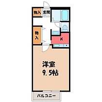 サンパレス A  ｜ 栃木県宇都宮市平松本町（賃貸アパート1K・3階・30.69㎡） その2