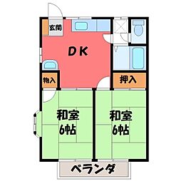 🉐敷金礼金0円！🉐日光線 鹿沼駅 徒歩16分