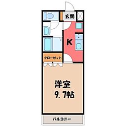 間取図画像 1K