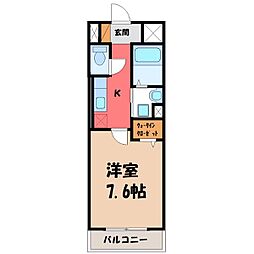 間取図画像 1K