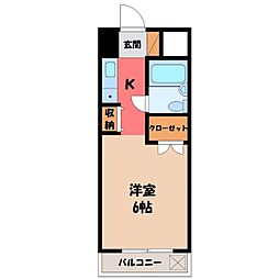 間取図画像 1K