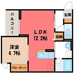 間取図画像 1LDK