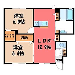 ヴィア・ラッテア B 1階/-