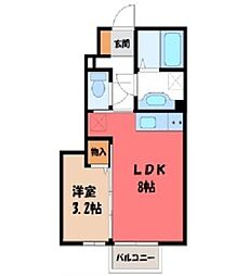 JR東北本線 宇都宮駅 バス30分 雷電神社前下車 徒歩5分 1階/-