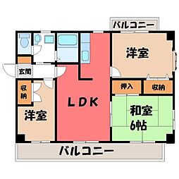 グランフォルム今泉 3LDKの間取図画像