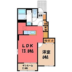 JR烏山線 宝積寺駅 徒歩9分