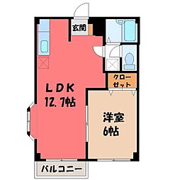 エルディム中三川 2階/-