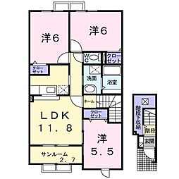 サザン・アヴェニューA 3LDKの間取図画像