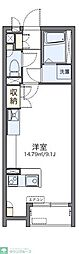 レオネクストアレグリーアII 1階ワンルームの間取り