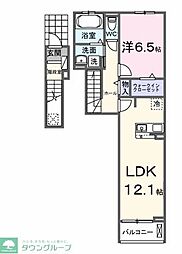 ブリッサ　パラシオ 2階1LDKの間取り