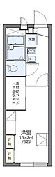 湘南新宿ライン宇須 蓮田駅 徒歩17分の賃貸アパート 1階1Kの間取り