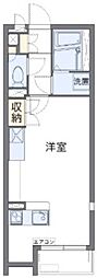 埼玉新都市交通 吉野原駅 徒歩13分の賃貸アパート 1階ワンルームの間取り