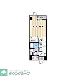 東武東上線 北坂戸駅 徒歩10分の賃貸マンション 2階1Kの間取り