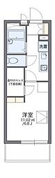レオパレスキングマウンテンB 1Kの間取図画像