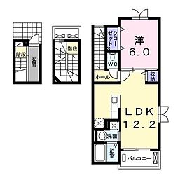 ブローテ 1LDKの間取図画像