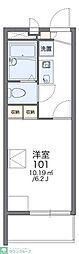 レオパレススリーウッド 1Kの間取図画像