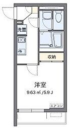 クレイノともす 1Kの間取図画像