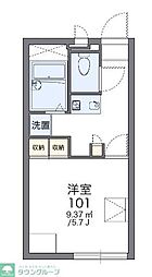 レオパレスプリムローズ 1Kの間取図画像