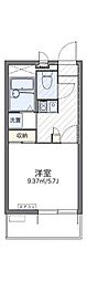 レオパレスすず 1Kの間取図画像