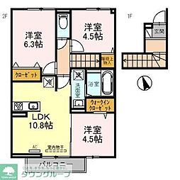 ファミーユT 3LDKの間取図画像