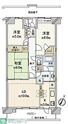 大宮中央パーク・ホームズ 3LDKの間取図画像