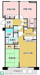 ルネ・アイン 3LDKの間取図画像