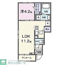 プレンディー 1LDKの間取図画像