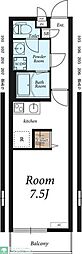 リブリ・加倉 1Kの間取図画像