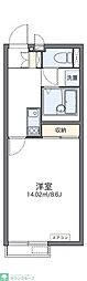 レオネクストメゾンボナール 1Kの間取図画像
