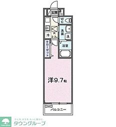 ヒカルサ熊谷サウス 1Kの間取図画像