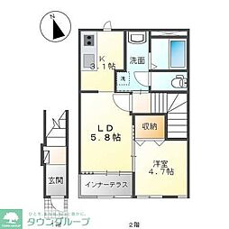 レクサス銀座 1LDKの間取図画像