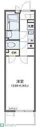 レオネクスト北鴻巣2 1Kの間取図画像