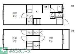 ハイツしらかば 3Kの間取図画像