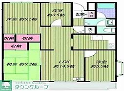 ハイツベルデ 4LDKの間取図画像